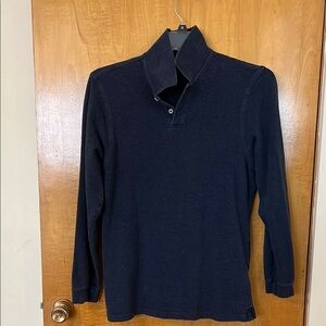 Medium long-sleeved blue polo from Eddie Bauer